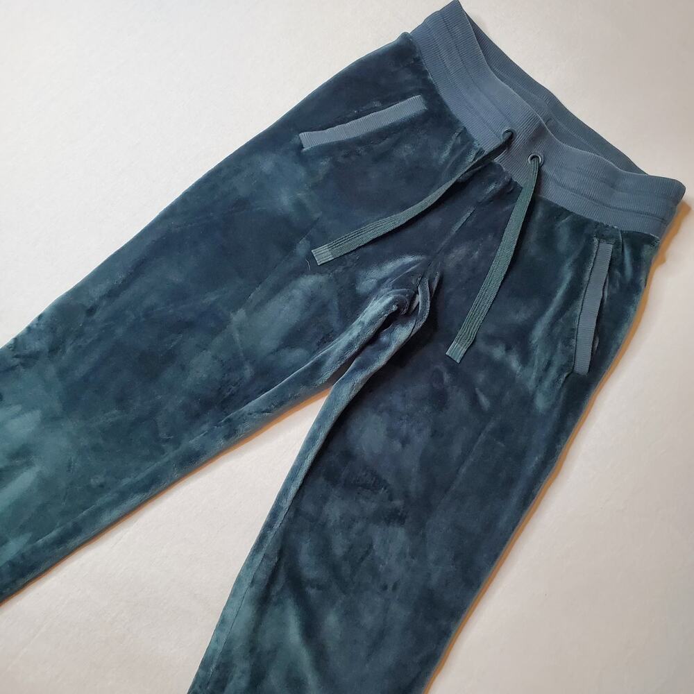 Athleta Women's Size XS Double Cozy Karma Fleece Jogger Pants Green 511385